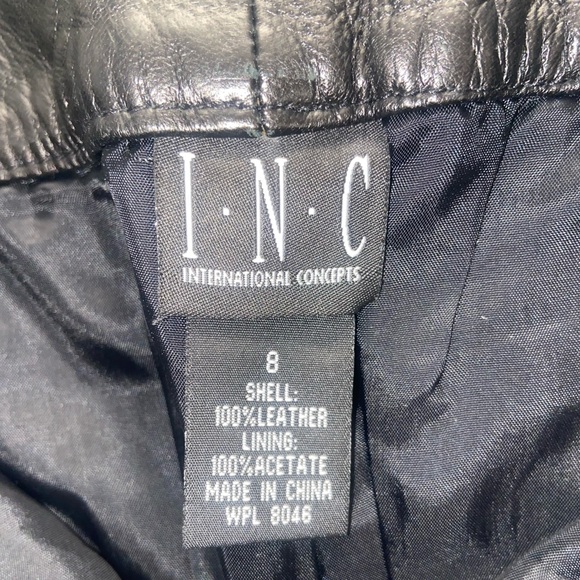 I.N.C International Concept Leather Pants Women's - Picture 3 of 6